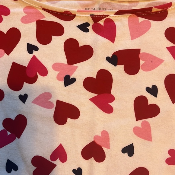 Talbots heart top - Picture 2 of 6